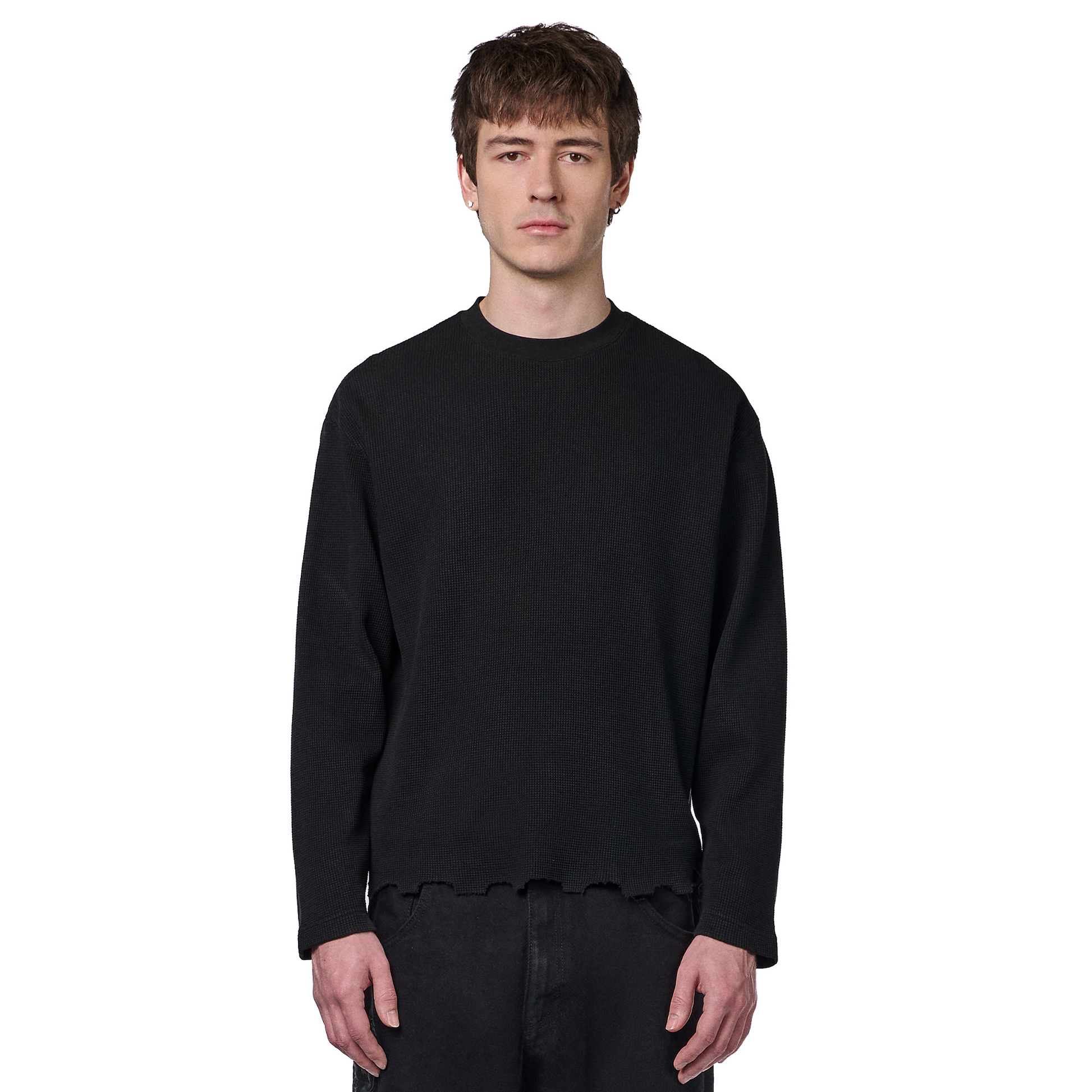 "hellboy" waffle Longsleeve black