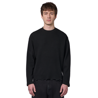 "hellboy" waffle Longsleeve black