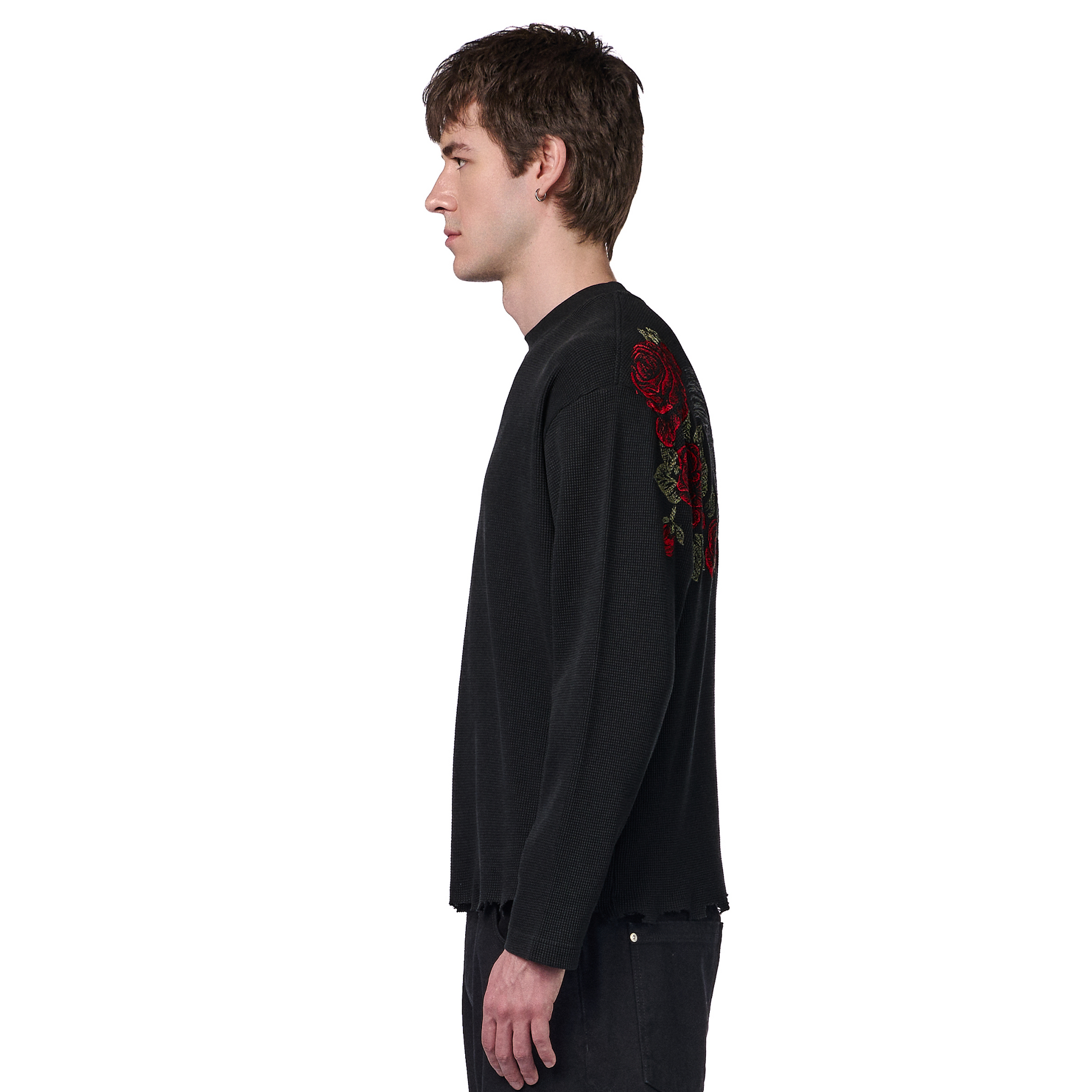 "hellboy" waffle Longsleeve black