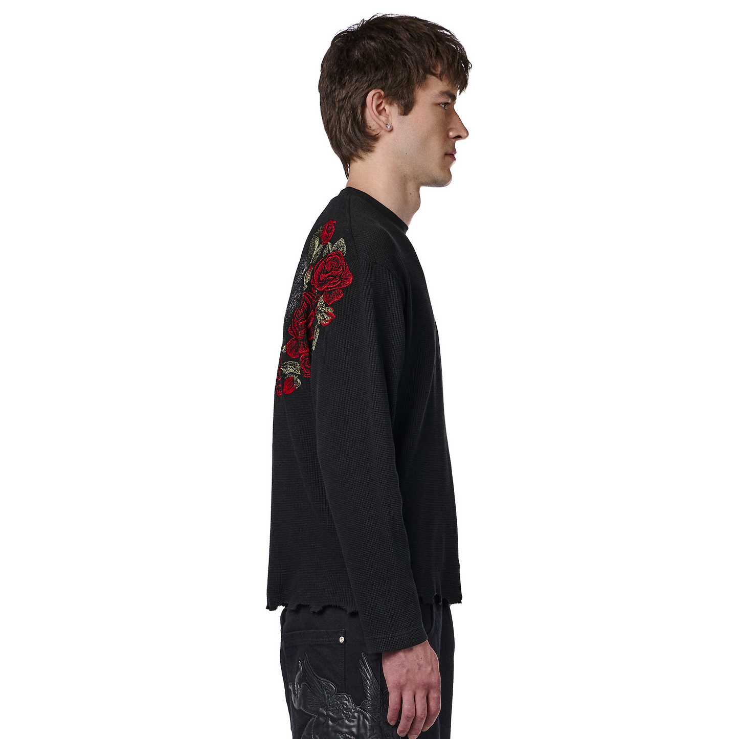 "hellboy" waffle Longsleeve black