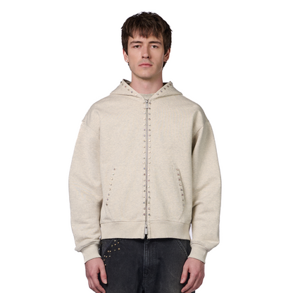 "hellboy" Zip Up grey melange