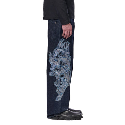"hellboy" indigo raw Denim 01