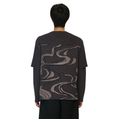 "yakuza" Layered knitted Jersey