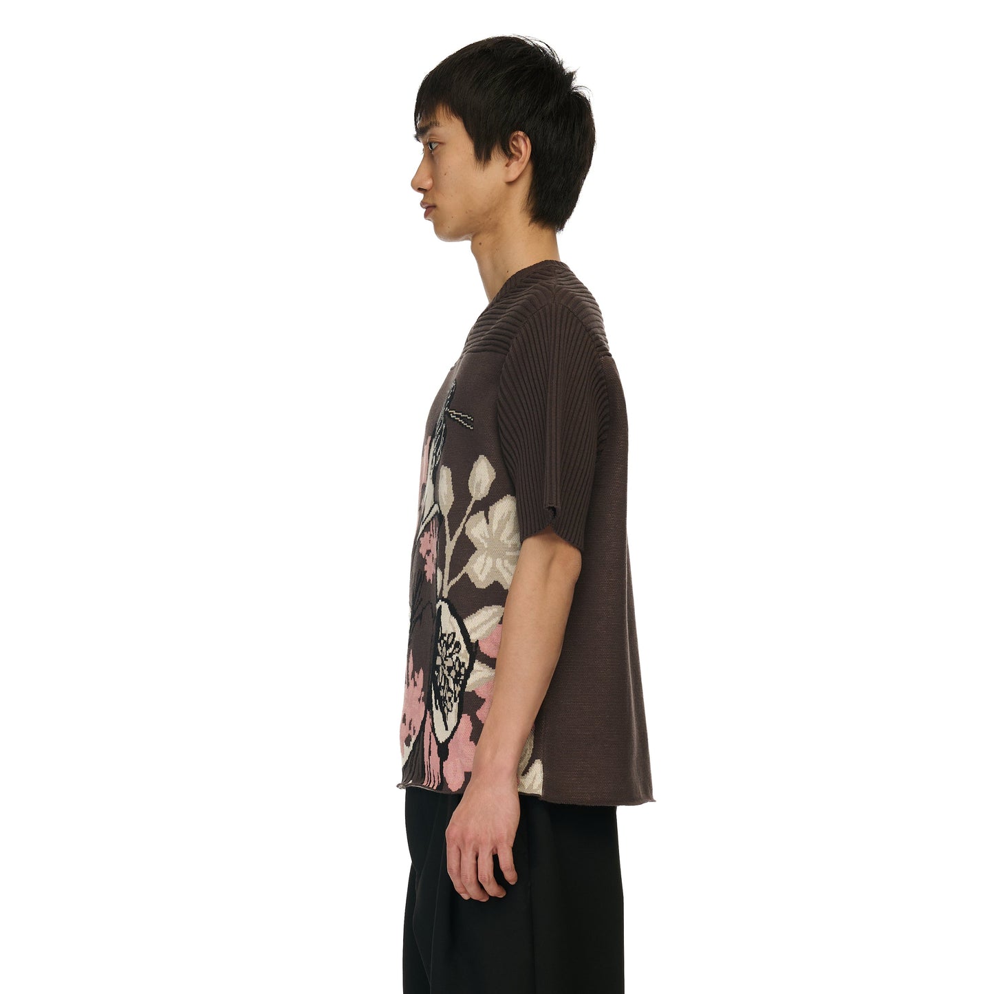 "yakuza v2" knitted Jersey khaki
