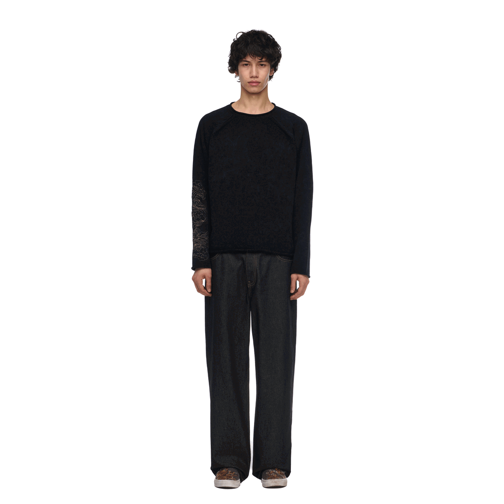 "lotus v2" Knit black
